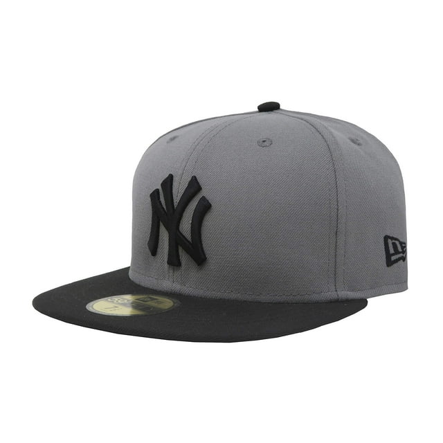 Gorra New Era 59Fifty Nueva York Yankees Gris Tormenta y Negro Ajustada