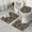 Brown Dog Paw, variant on Cute Dogs Pattern Bathroom Rugs Sets 3 Piece,Toilet Cover Set,Absorbent Non Slip Bathroom Mats Sets with U-Shaped Contour Rug Toilet Rug Set