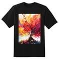 thumbnail image 2 of Plus Size Shirt for Women Black Tops for Women Oversized Short Sleeves Shirt for Women Tree 4 T Shirt Crewneck Shirt for Women L, 2 of 5