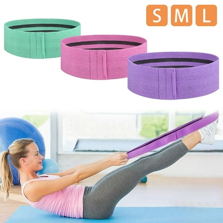 3Pack Resistance Bands Loop Exercise Bands Booty Bands, TSV Workout Bands Hip Bands Wide Resistance Bands Hip Resistance Band for Legs and Butt, Activate Glutes and Thigh (3 resistance levels: L, M,