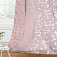 thumbnail image 2 of MIZHONA Purple Blackout Curtains for Living Room Gradient Gold Leaves Window Curtain Set of 2,52"x84", 2 of 5