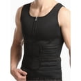thumbnail image 1 of Men's Abdominal Slimming Vest Body Shaping Double-Breasted Shaper Shapewear Tight Sports Shaper M Size, 1 of 3