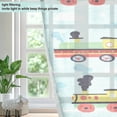 thumbnail image 4 of Yayeee Window Curtains Set of 2 for Living Room Light Filtering 63"x52", Colorful Trains, 4 of 7
