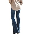 thumbnail image 5 of Miqool Women's Bootcut Jeans Mid Rise Slim Fit Stretchy Denim Flared Pants with Pockets, 5 of 7