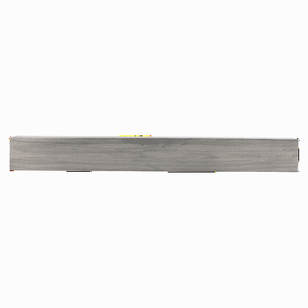 

60 L x 5.5 H x 6.25 D Modern Farmhouse Ash Gray Fireplace Mantel