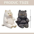 thumbnail image 3 of RUIG Realistic Cat Plush Toy 30CM/11.8 Inches - Stuffed Animal Plushie, Lifelike Stuffed Cat, Soft Plush Toy, Birthday Christmas for Kids,Boys,Girls,Fat Cat Stuffed Toy (Black/White), 3 of 6
