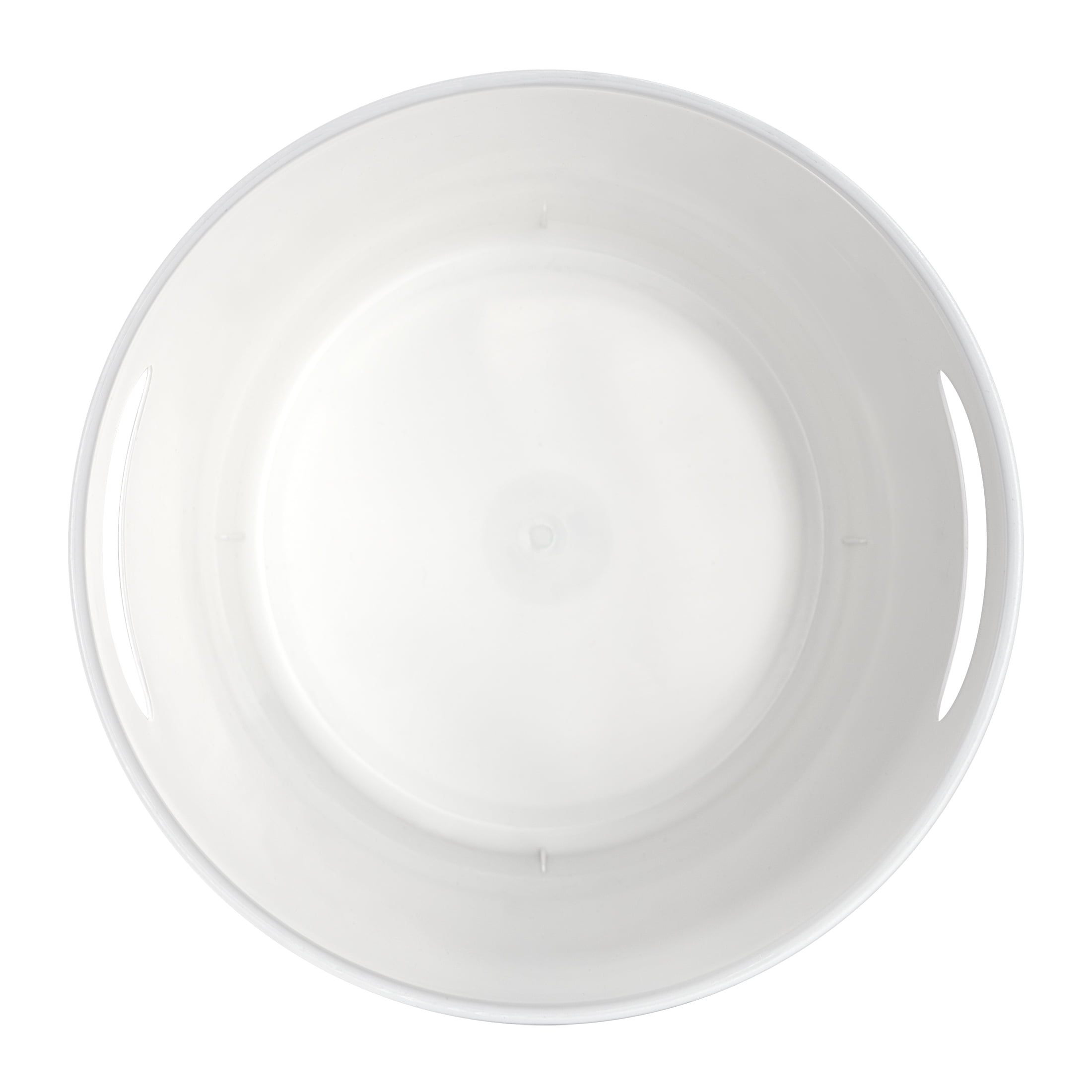 Mainstays Basic White Plastic Bathroom Trash Can 2.64 Gallon