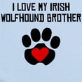 thumbnail image 2 of CafePress - I Love My Irish Wolfhound Brother Body Suit - Long Sleeve Cotton Baby Bodysuit, 2 of 4