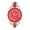 Silver Blood Red, variant on Watch on and Bust Down The Wrist with Lotta of The Whitest and Colorful Crysal Clear Flawless Baquettes! Newest Bling'ed Out Charles Raymond Timepiece - ST10377G Blood Red