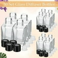 thumbnail image 2 of 50 Set Glass Diffuser Bottles Reed Diffuser Empty Jars Clear Fragrance Bottle with Black Caps 50ml 1.7 oz Essential Oil Jars for DIY Fragrance, 2 of 7