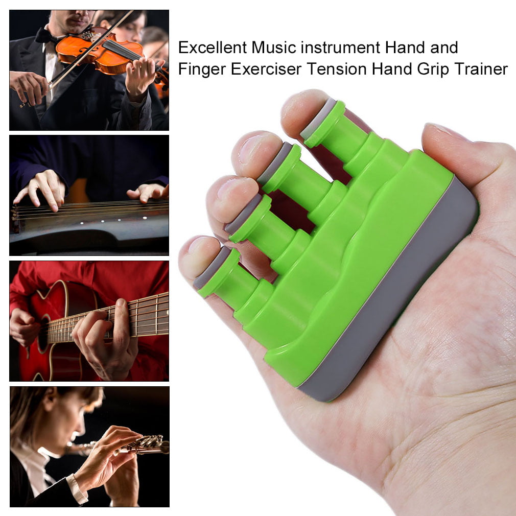 Hand Finger Exerciser Grip Strengthener For Guitar Bass Violin Piano Trainer US 