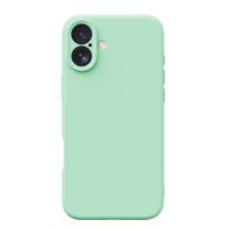 Liquid Silicone Case for iPhone 16, Premium Rubber Gel Silicone Case, Full Protection Soft Microfiber Lining Case Anti-Scratch Flexible Bumper Phone Cover for iPhone 16, Grassgreen