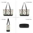 thumbnail image 6 of FORMRS Canvas Laptop Tote Bag for Women with 15.6" Computer Compartments Shoulder Handbag, Green Nordic Christmas, 6 of 7