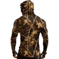 thumbnail image 5 of Sun Hoodies for Men Raglan Colorblock Camo Sunshirts with Mask, Quick Dry UPF 50+ Lightweight Uv Protection Long Sleeve Fishing Shirt Earthy Yellow S, 5 of 5