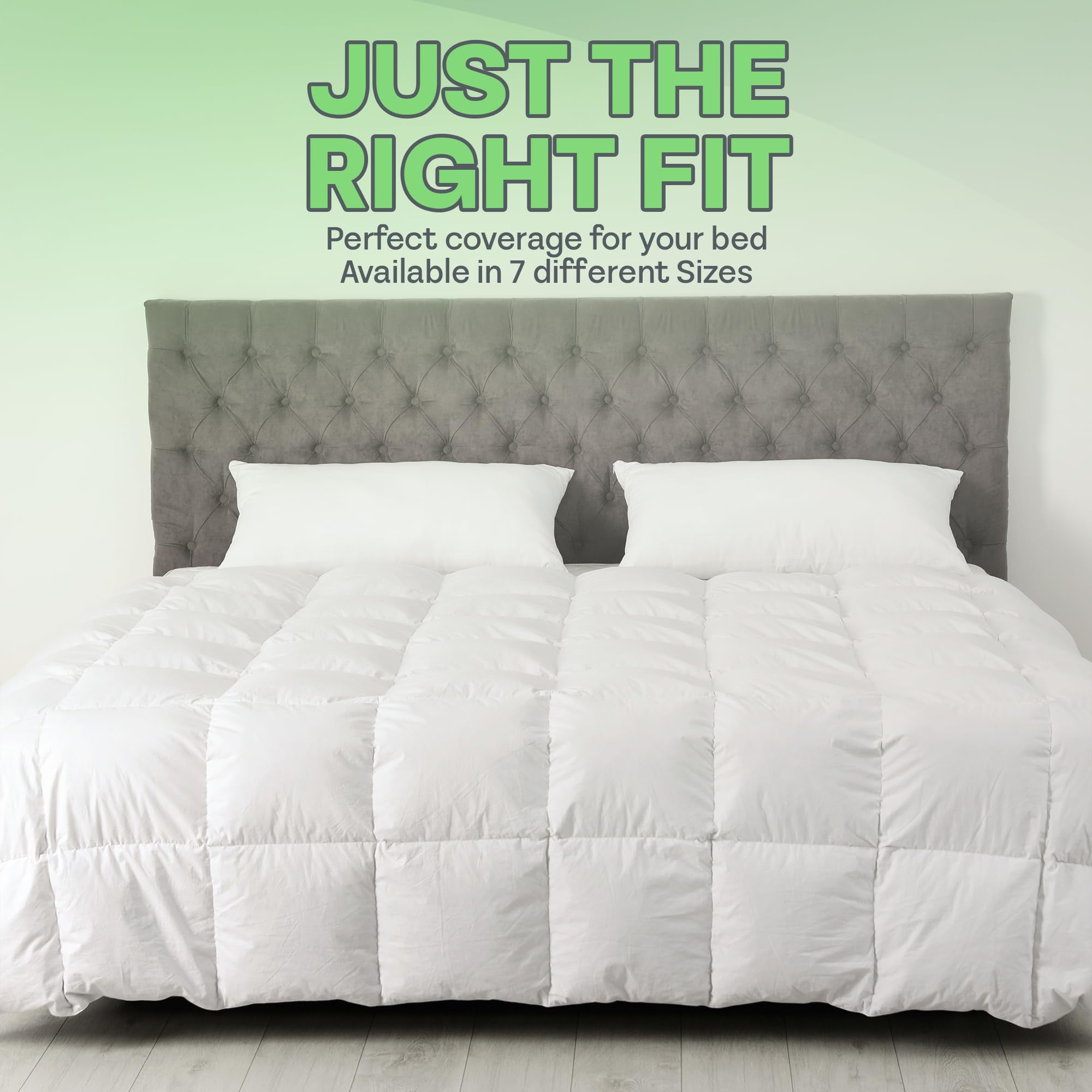 Sacred Thread Reversible Bamboo Comforter - Soft & Lightweight - Down Alternative Filling, Cooling