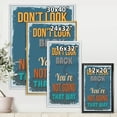 thumbnail image 4 of Designart 'Abstract Quote Don't Look Back You're Not Going That Way' Traditional Framed Canvas Wall Art Print, 4 of 5