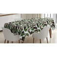 thumbnail image 1 of Cocoa Tablecloth, Hand Drawn Cocoa Beans Leaf Foliage Organic Food Tasty Fruit Design, Rectangular Table Cover for Dining Room Kitchen, 52 X 70 Inches, Seal Brown Green Eggshell, by Ambesonne, 1 of 3