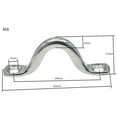 Stainless Steel Boat Eye Anchor Point Hardware Bungee Deck Loops Tie
