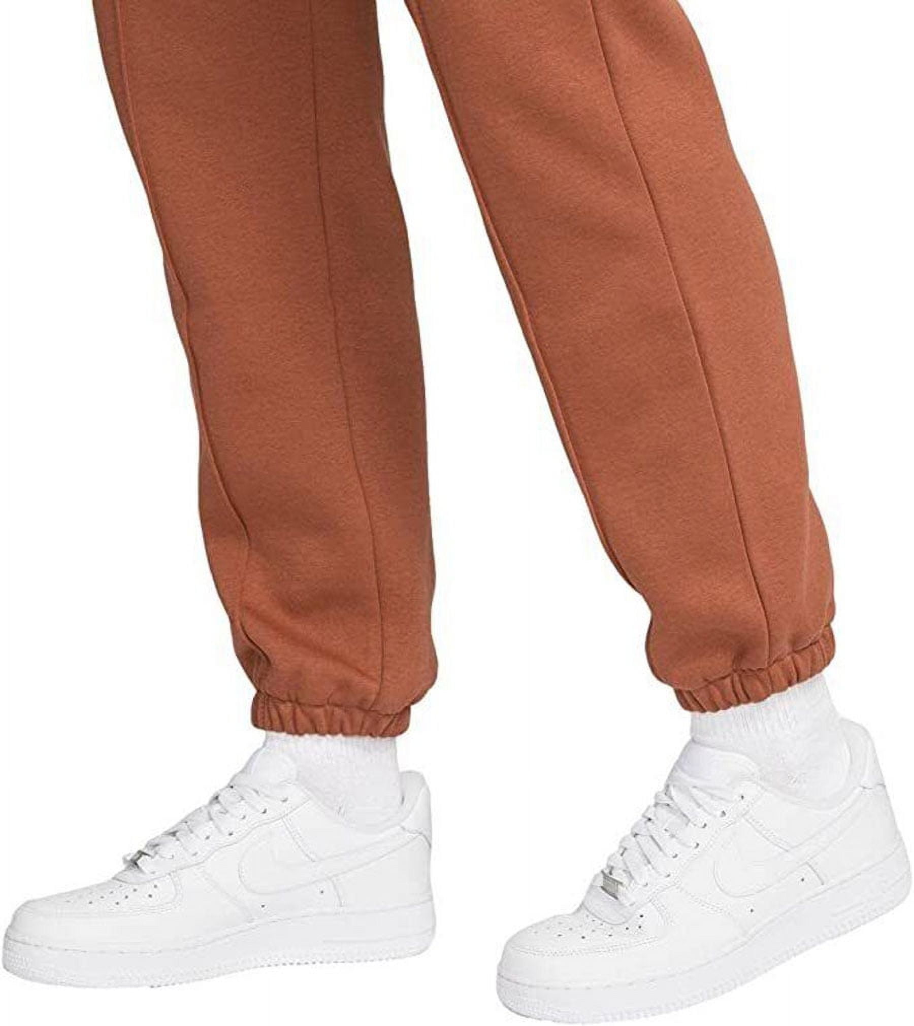 nike essential fleece joggers brown