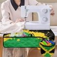 thumbnail image 2 of FKELYI Jamcaica Flag Sewing Machine Mat Durable Sewing Machine Pad for Table with Pockets Water-Resistant Sew Machine Pad Home Decor, 2 of 5