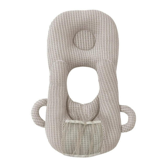 Almohada de lactancia , almohada de apoyo Almohada de lactancia de maternidad transpirable Soporte en apariencia de U portabotellas Gris