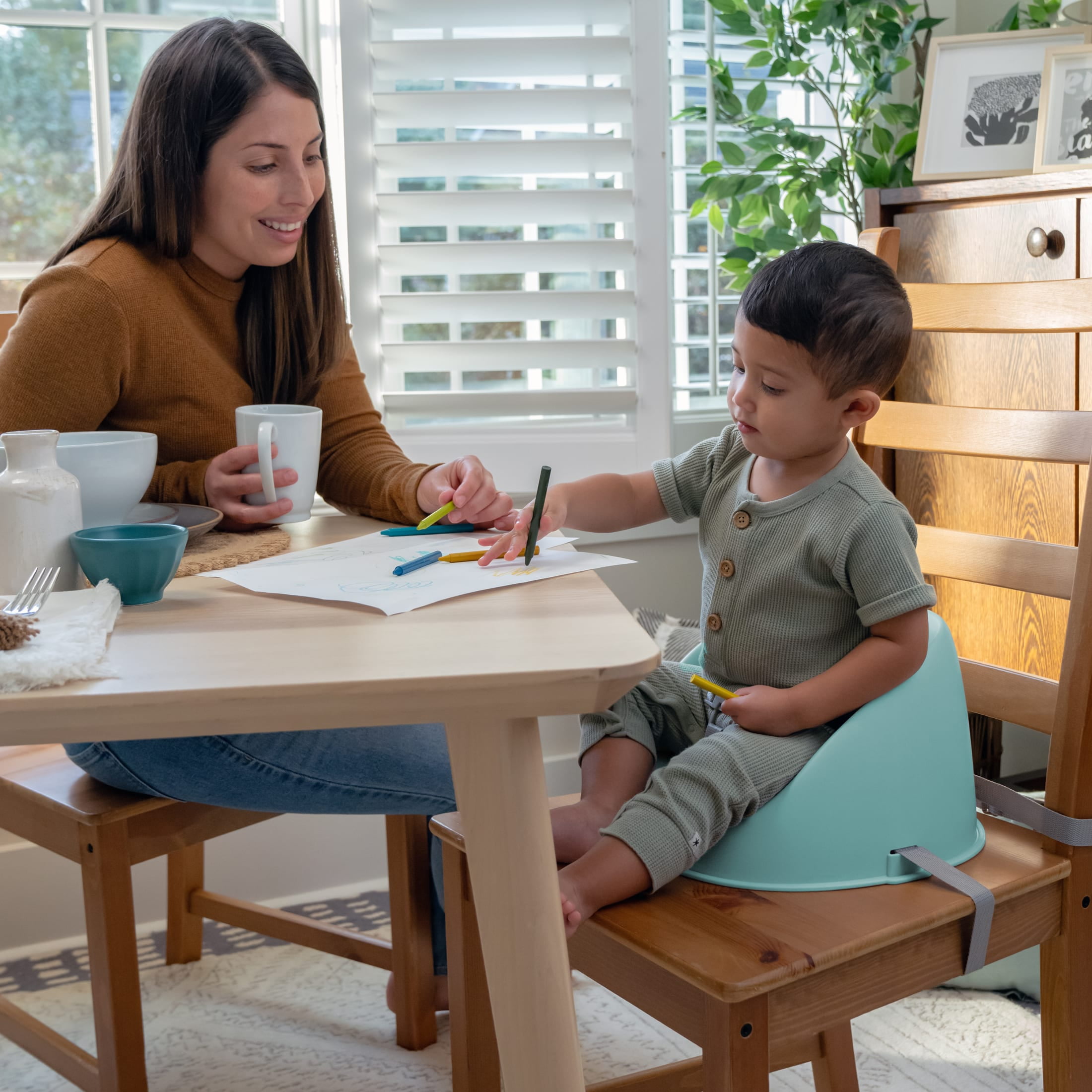 Ingenuity My Spot Easy-Clean Baby Booster Seat Feeding Chair - Teal