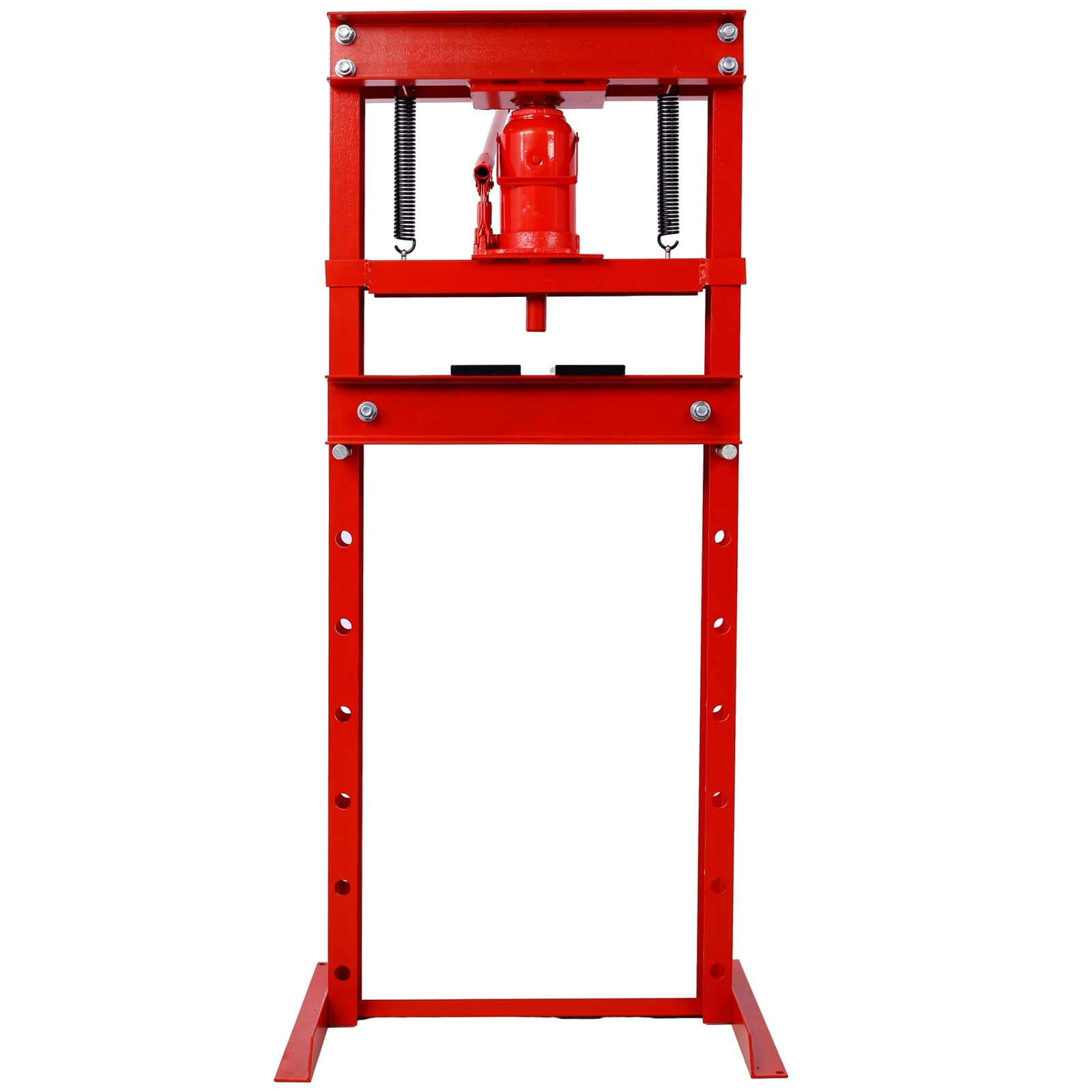 , 20 Ton Bottle Jack Shop Press, Bend, Straighten, or Press Parts, Install Bearings, U-Joints, Bushings, Ball Joints, and Pulleys,RED, Red ,Steel ,