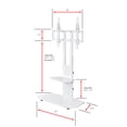 thumbnail image 5 of Proman Products Macro TV Stand, Adjustable Height and shelves, White, 5 of 5