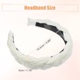 thumbnail image 2 of Solid Wide Headbands Non-slip Fashion White Hair Hoop 1.18inch Wide for Girl Women, 2 of 7