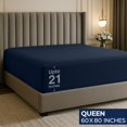 thumbnail image 2 of Sábana bajera Utopia Bedding Queen Deep Pocket Navy, 2 of 9
