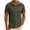Army Green, variant on Men's Dress Shirts Short Sleeve Wrinkle Free Stretch Business Casual Plaid Patchwork Button Down Shirt