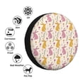 thumbnail image 4 of Naloa Yellow Pueple Rabbit PVC Leather Spare Tire Wheel Cover for Car Truck SUV Camper Trailer Universal Fit many size16 inch, 4 of 6