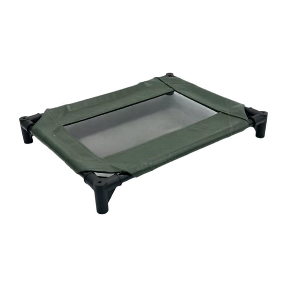 Cama elevada para perros con patas antideslizantes y transpirable para gatos y mascotas pequeñas y medianas. Verde