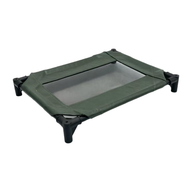 Cama elevada para perros con patas antideslizantes y transpirable para gatos y mascotas pequeñas y medianas. Verde