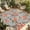Grey, variant on Red Rose Outdoor Rug for Patio/Deck/Porch, Non-Slip Large Area Rug 6 x 9 Ft, Farmhouse Romantic Botanical Floral Vines Indoor Outdoor Rugs Washable Area Rugs, Reversible Camping Rug Carpet Runner