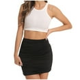 thumbnail image 2 of Women's Sexy Bodycon Pencil Mini Skirt High Waist Slim Fit Stretchy Party Clubwear Casual Elegant Outfit, 2 of 2