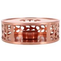 Stainless Steel Teapot Warmer with Candle Heater Elegant Metal Heating Base for Keeping Tea Hot Stylish Teapot Warmer for Home