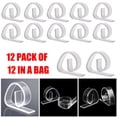 thumbnail image 4 of 12 Pcs Pinces à Nappe Support Transparent Pinces en Plastique pour Nappe, 4 of 11