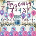 thumbnail image 2 of 30 Pcs Gymnastics Birthday Decoration Set, Gymnast Happy Birthday Banner Balloons, 2 of 5