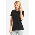 thumbnail image 3 of Sofra Women's Short Sleeve Classic Fit Crew Neck T-Shirt Top, 3 of 4