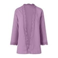 thumbnail image 7 of BOBOGOJP Womens Cardigan Sweaters Long Sleeve Casual Lightweight Button Down V-Neck Fall Clothes 2025 Purple for Size M, 7 of 7