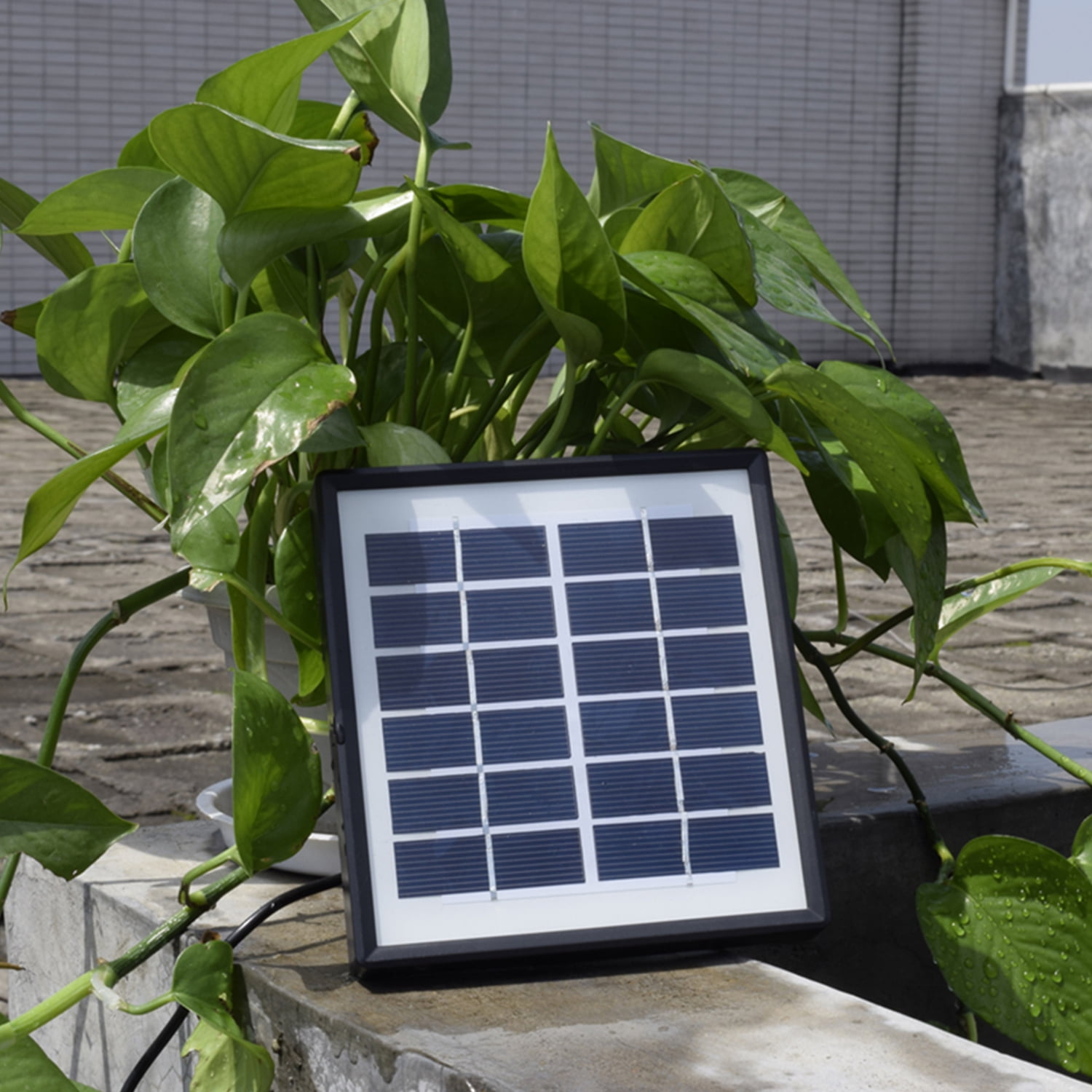 AREALER 1.5W 3600mAH Solar Pump Fish Oxygenator Aquarium Aerator Pond Aerator Air Pump Fishing Aerator Aquarium Airpump with Aquarium Pipe Air Bubble Stone