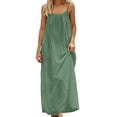 thumbnail image 5 of longantii Womens Summer Casual Sleeveless Backless Cami Dress for Beach 2025 Vacation Light Green XL, 5 of 9