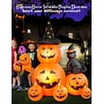 thumbnail image 5 of HOPOCO Decoraciones inflables de Halloween de 6 pies, calabaza fantasma espeluznante iluminada y gato de bruja, decoraciones de Halloween inflables al aire libre combo de calabaza con LED incorporado, 5 of 5