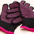 thumbnail image 4 of Guante Al Calor Con Protuberancias Silicona Suministros para Peinar El () Rosa, 4 of 7
