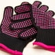 thumbnail image 3 of Guantes resistentes al calor con protuberancias de silicona Suministros para peinar el cabello (rosa), 3 of 9