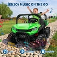 thumbnail image 4 of CazToi 24V 4WD Kids Dump Truck Remote Control All Terrain 2 Seater Ride On Car, 4 of 8