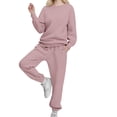 thumbnail image 5 of Sweatsuit Women Casual Comfort Sweat Set Womens Sweatshirts Straight Leg Pants Tracksuit, 5 of 6
