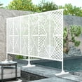 thumbnail image 5 of Lirago Zodiac Decorative Screen White 76"H x 47.2"L x 15.10"W, 5 of 6
