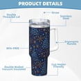thumbnail image 5 of Daiia Shining Christmas Tree Printed 40 oz Tumbler with Handle,Ice Bully Insulated Tumbler 2 in 1 Lid Insulated Water Bottle Stainless Steel Travel Coffee Mug, 5 of 8